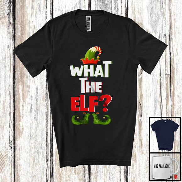 MacnyStore - What The Elf; Fantastic Christmas Elf Costume Pajama; Matching X-mas Family Group T-Shirt