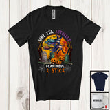 MacnyStore - Why Yes Actually I Can Drive A Stick; Scary Halloween Moon Witch Lover; Carved Pumpkins T-Shirt