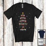 MacnyStore - Wine Christmas Tree; Cheerful X-mas Lights Santa Elf Wine; Fruit Vegan Snowing T-Shirt