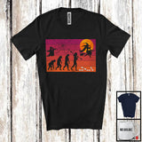 MacnyStore - Witch Evolution, Humorous Halloween Witch Flying Moon Lover, Matching Family Team T-Shirt