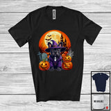 MacnyStore - Witch French Bulldog With Pumpkins Moon, Happy Halloween Costume, Matching Family Group T-Shirt