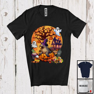 MacnyStore - Witch Sea Lion Inside Pumpkin, Horror Halloween Moon Matching Sea Animal Lover, Family Group T-Shirt