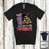 MacnyStore - Witch Way To The Hamburger; Sarcastic Halloween Witch Sunglasses; Eating Hamburger T-Shirt