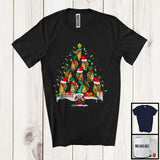 MacnyStore - X-mas Elf Santa Reindeer Taco Christmas Tree Lights; Humorous Gnome Food Lover; Family T-Shirt