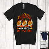 MacnyStore - You Know Why I'm Here; Wonderful Thanksgiving Three Deviled Eggs Plaid Rainbow; Dinner T-Shirt