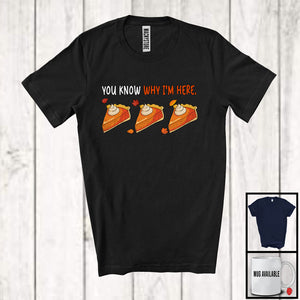 MacnyStore - You Know Why I'm Here; Wonderful Thanksgiving Three Pumpkin Pies; Family Dinner Group T-Shirt