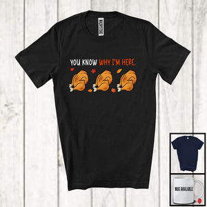 MacnyStore - You Know Why I'm Here; Wonderful Thanksgiving Three Roast Turkeys; Family Dinner Group T-Shirt