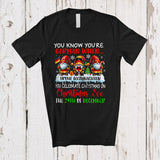 MacnyStore - You Know You're German Celebrate Christmas; Amusing Three Gnomes; German Root Family T-Shirt