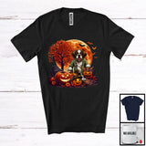 MacnyStore - Zombie St. Bernard Witch Trick Or Treat, Creepy Halloween Pumpkin Candy Lover, Family Group T-Shirt
