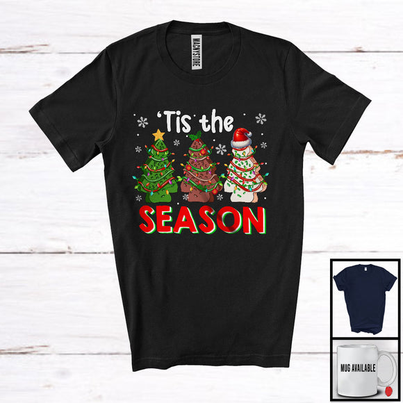 MacnyStore - Tis The Season; Adorable Christmas Lights Three X-mas Tree; Cookie Baker Baking Lover T-Shirt