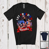 MacnyStore - Let Freedom Rocks, Amazing 4th Of July American Flag Fireworks, Patriotic Family Group T-Shirt