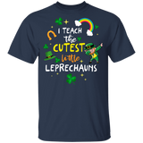 I Teach The Cutest Little Leprechaun Teacher St Patricks Day Youth T-Shirt - Macnystore