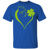 Dabbing Shamrock Horse Heart St Patrick's Day Irish Gifts T-Shirt - Macnystore