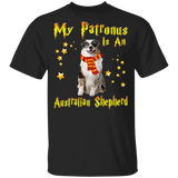 My Patronus Is An Australian Shepherd Magical Australian Shepherd Pet Youth T-Shirt - Macnystore