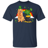 Leprechaun Golden Retriever Dog Lover St Patrick's Day Gifts T-Shirt - Macnystore