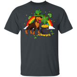 Leprechaun Dobermann Dog Lover St Patrick's Day Gifts T-Shirt - Macnystore