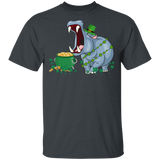 Leprechaun Hippo Funny Shamrock Hippopotamus Lover Irish St Patrick's Day Gifts T-Shirt - Macnystore