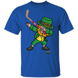 Ice Hockey Dabbing Leprechaun Ice Hockey St Patrick's Day Gifts T-Shirt - Macnystore