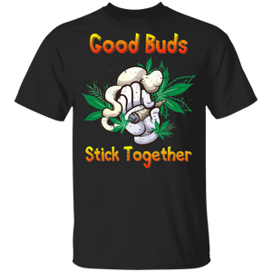 Good Buds Stick Together Marijuana Gifts Youth T-Shirt - Macnystore