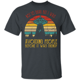 Vintage Retro Not To Be Brag But I Was Avoiding People Before It Was Trendy Funny Shirt Matching Men Women Astronomers Science T-Shirt - Macnystore