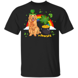 Leprechaun Golden Retriever Dog Lover St Patrick's Day Gifts Youth T-Shirt - Macnystore