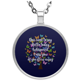 I Whispered I Miss You Cute Butterfly Valentine Circle Necklace - Macnystore