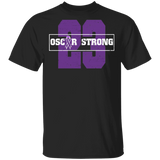 Oscar Strong Purple Ribbon Oskar Football Lover Player Cancer Awareness Gifts T-Shirt - Macnystore