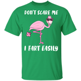 Don't Scare Me I Fart Easily Funny Flamingo Lover Fans Hilarious Humor Quotes Gifts Youth T-Shirt - Macnystore