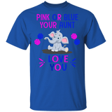 Keeper Of The Gender Pink or Blue Aunt Loves You Elephant T-Shirt - Macnystore
