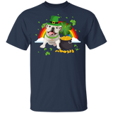 Leprechaun English Bulldog Dog Lover St Patrick's Day Gifts T-Shirt - Macnystore