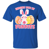 Hanging With My Bunnies Funny Bunny Lover Easter Day Gifts T-Shirt - Macnystore