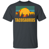 Vintage Retro Tacosaurus Funny T-Rex Dinosaur Tacos Shirt Matching Tacos Lover Fans Mexican Gifts T-Shirt - Macnystore