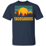 Vintage Retro Tacosaurus Funny T-Rex Dinosaur Tacos Shirt Matching Tacos Lover Fans Mexican Gifts T-Shirt - Macnystore