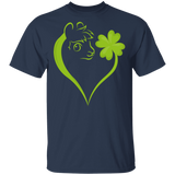 Dabbing Shamrock Horse Heart St Patrick's Day Irish Gifts T-Shirt - Macnystore