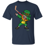 Ice Hockey Dabbing Leprechaun Ice Hockey St Patrick's Day Gifts T-Shirt - Macnystore