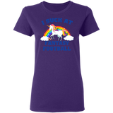 I Suck At Fantasy Football Funny Magical Unicorn Ladies T-Shirt - Macnystore