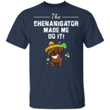 The Shenanigator Made Me Do It Dabbing Cockapoo Leprechaun Shamrock Cockapoo Dog Lover St Patrick's Day Gifts T-Shirt - Macnystore