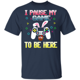 I Paused My Game To Be Here Bunny Game Controller Easter Day T-Shirt - Macnystore