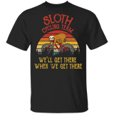 Sloth Cycling Team Funny We'll Get There When We Get There Sloth Lover Youth T-Shirt - Macnystore