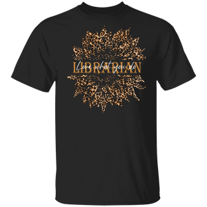 Librarian Love What You Do Cute Leopard Sunflower Shirt Matching Librarian Leopard Lover Fans Gifts T-Shirt - Macnystore