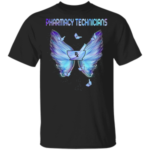 Pharmacy Technician Shirt Proud Pharmacy Technicians Wings Pharmacy Technicians Lover Gifts T-Shirt - Macnystore