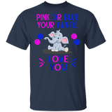Keeper Of The Gender Pink or Blue Auntie Loves You Elephant T-Shirt - Macnystore