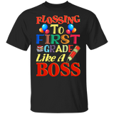 Flossing To 1st Grade Like A Boss Funny Back To School Gifts Youth T-Shirt - Macnystore