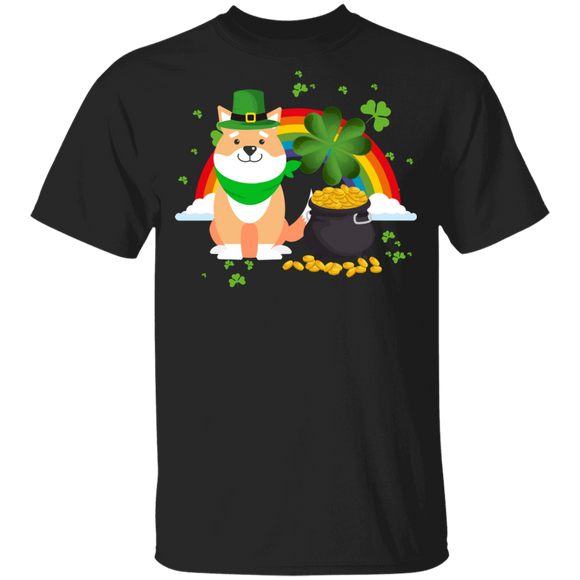 Leprechaun Shiba Inu Dog Lover St Patrick's Day Gifts Youth T-Shirt - Macnystore