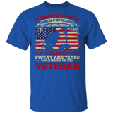 I Cannot Be Inherited Blood Sweat And Tears Own It Forever The Title Veteran Cute American Flag Soldier Veteran Gifts T-Shirt - Macnystore