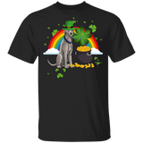 Leprechaun Irish Wolfhound Dog Lover St Patrick's Day Gifts Youth T-Shirt - Macnystore