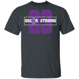 Oscar Strong Purple Ribbon Oskar Football Lover Player Cancer Awareness Gifts T-Shirt - Macnystore