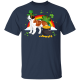 Leprechaun St. Bernard Dog Lover St Patrick's Day Gifts T-Shirt - Macnystore