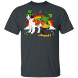 Leprechaun St. Bernard Dog Lover St Patrick's Day Gifts T-Shirt - Macnystore