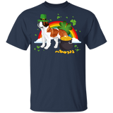 Leprechaun St. Bernard Dog Lover St Patrick's Day Gifts Youth T-Shirt - Macnystore